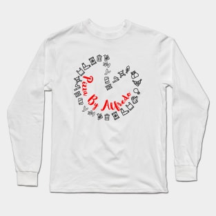 The Office Pizza By Alfredo Hot Circle of Garbage Black Long Sleeve T-Shirt